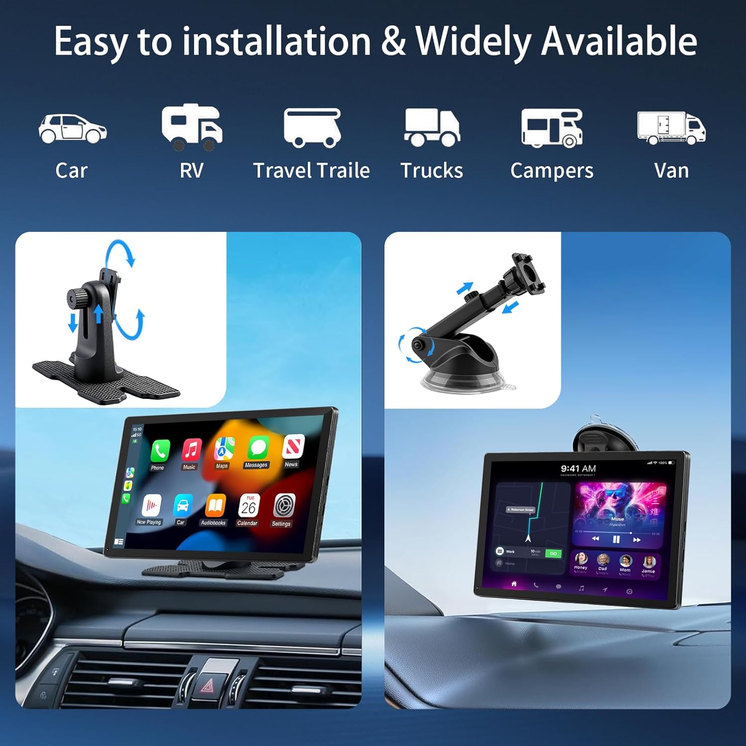 Thumbnail 5 de GTVFS 9in CarPlay Screen Wireless