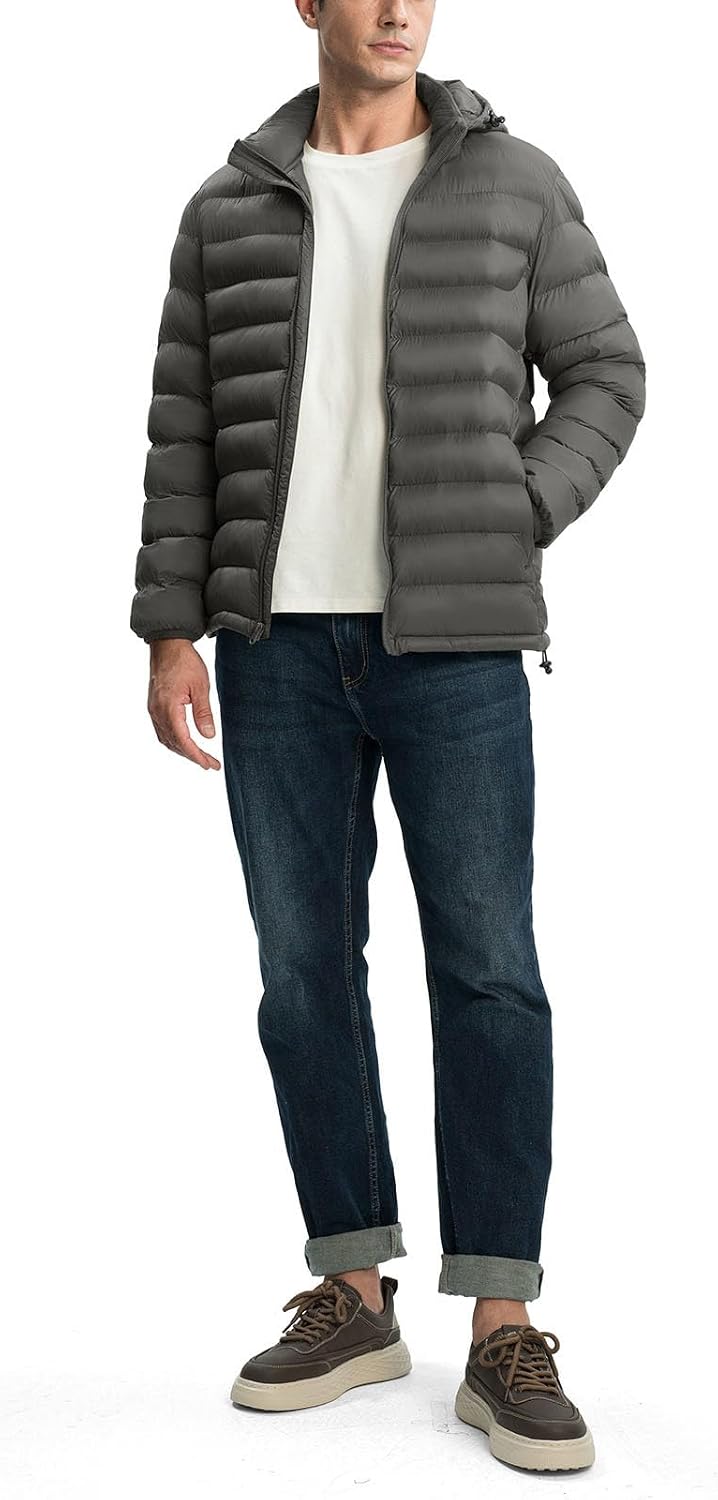 Detalle 2 de YSENTO Men's Puffer Jacket Nylon