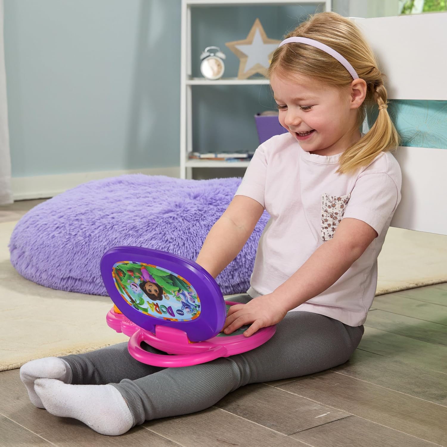 Detalle de VTech Mon Ordi Éducatif Dora L’Exploratrice — ordinateur enfant bilingue français/anglais dès 3 ans