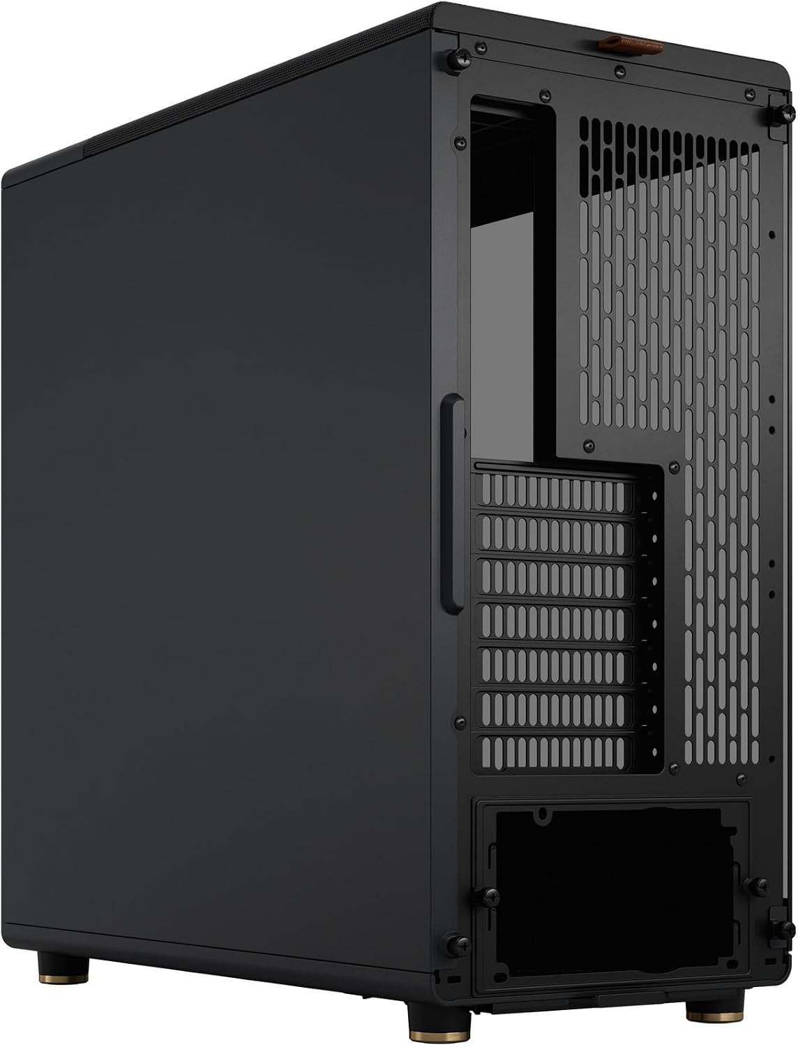 Detalle de Fractal Design North Charcoal Black TG Dark FD-C-NOR1C-02 木製フロントのATXケース