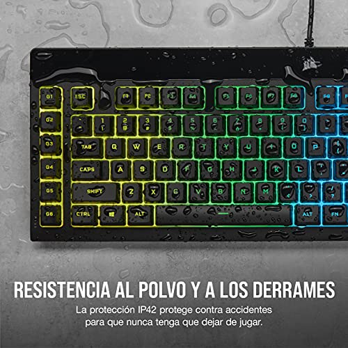 Thumbnail 6 de Corsair K55 RGB Pro: teclado para juegos con teclas de membrana y macros dedicadas