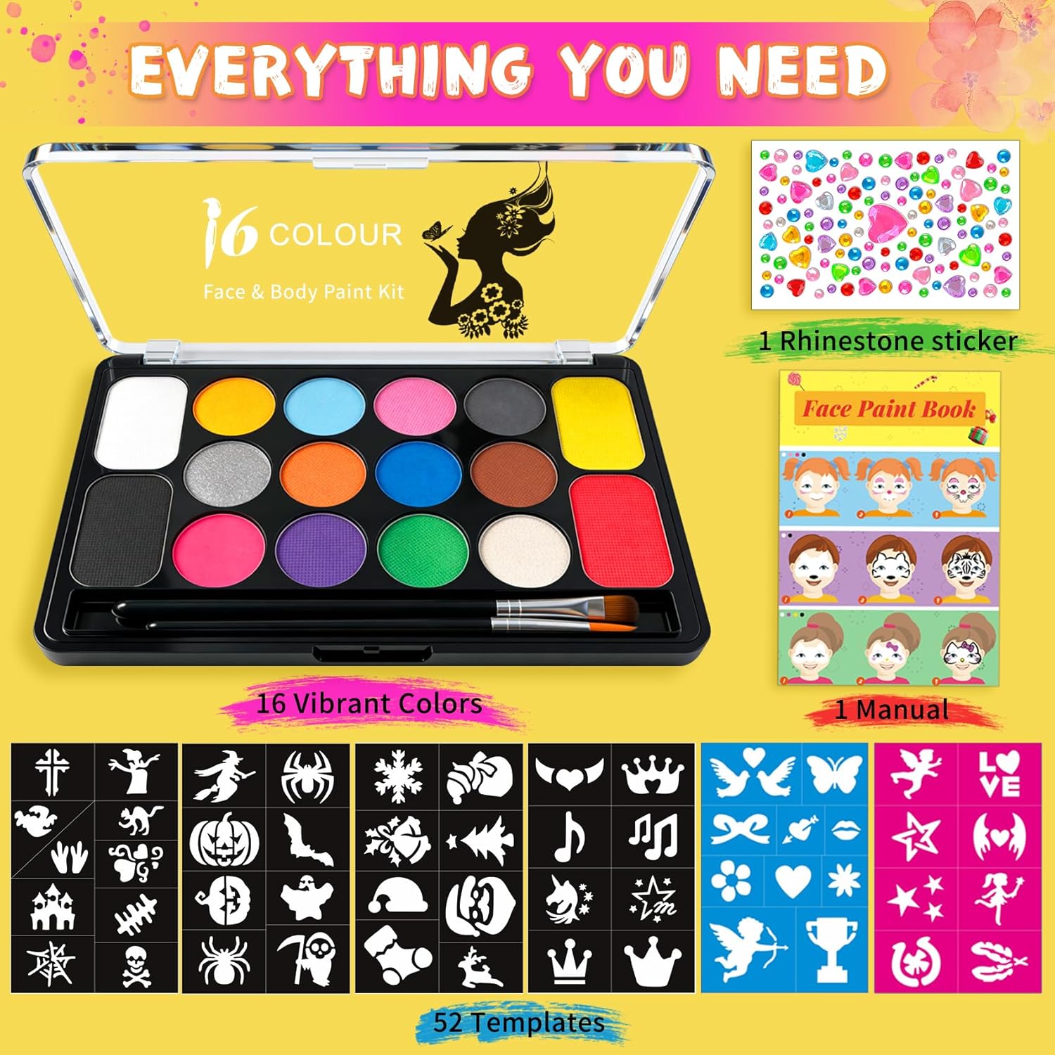 Thumbnail 3 de Mekkyes Truccabimbi Kit 16 colori 💄