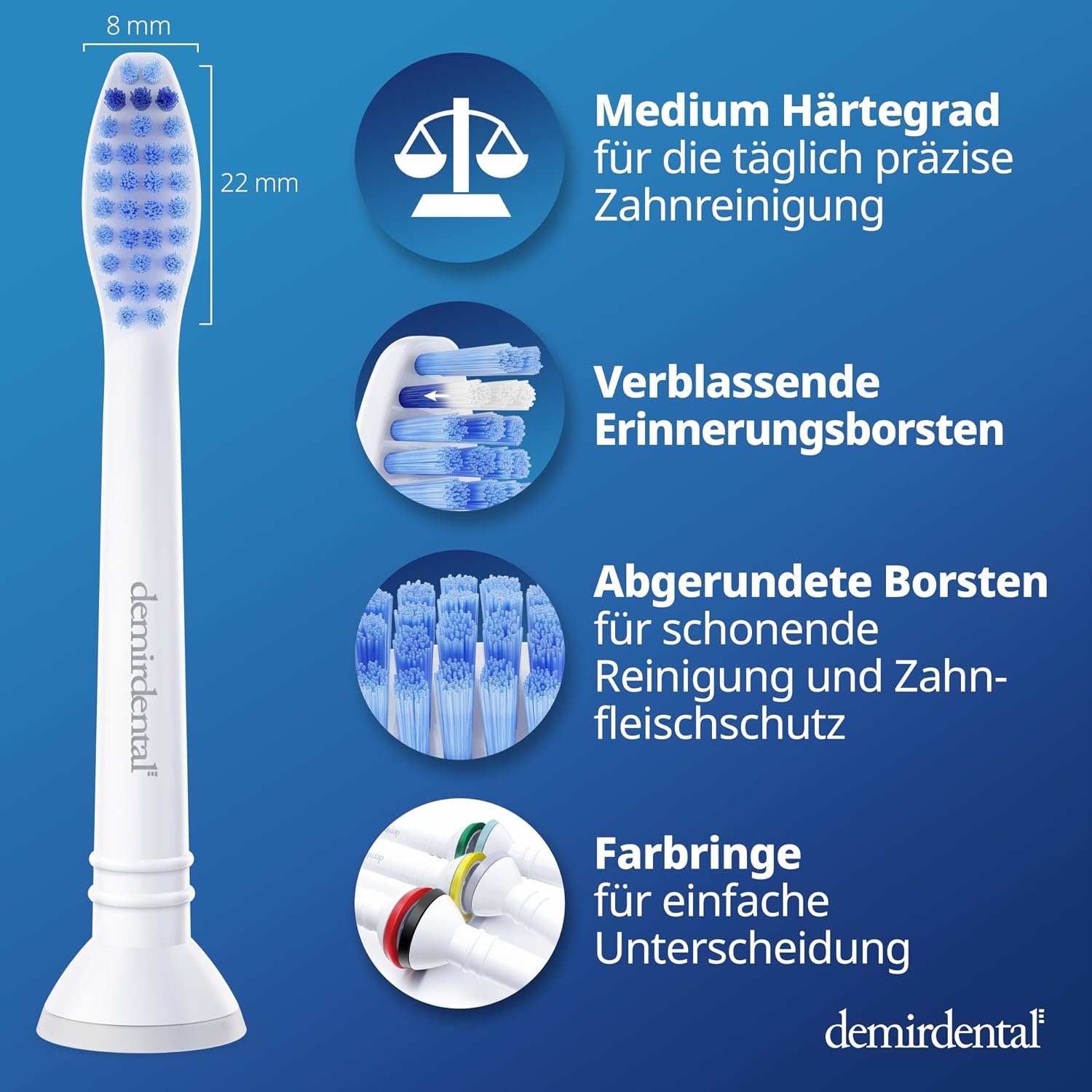 Thumbnail 4 de demirdental 8er Aufsätze für Philips Sonicare 8er