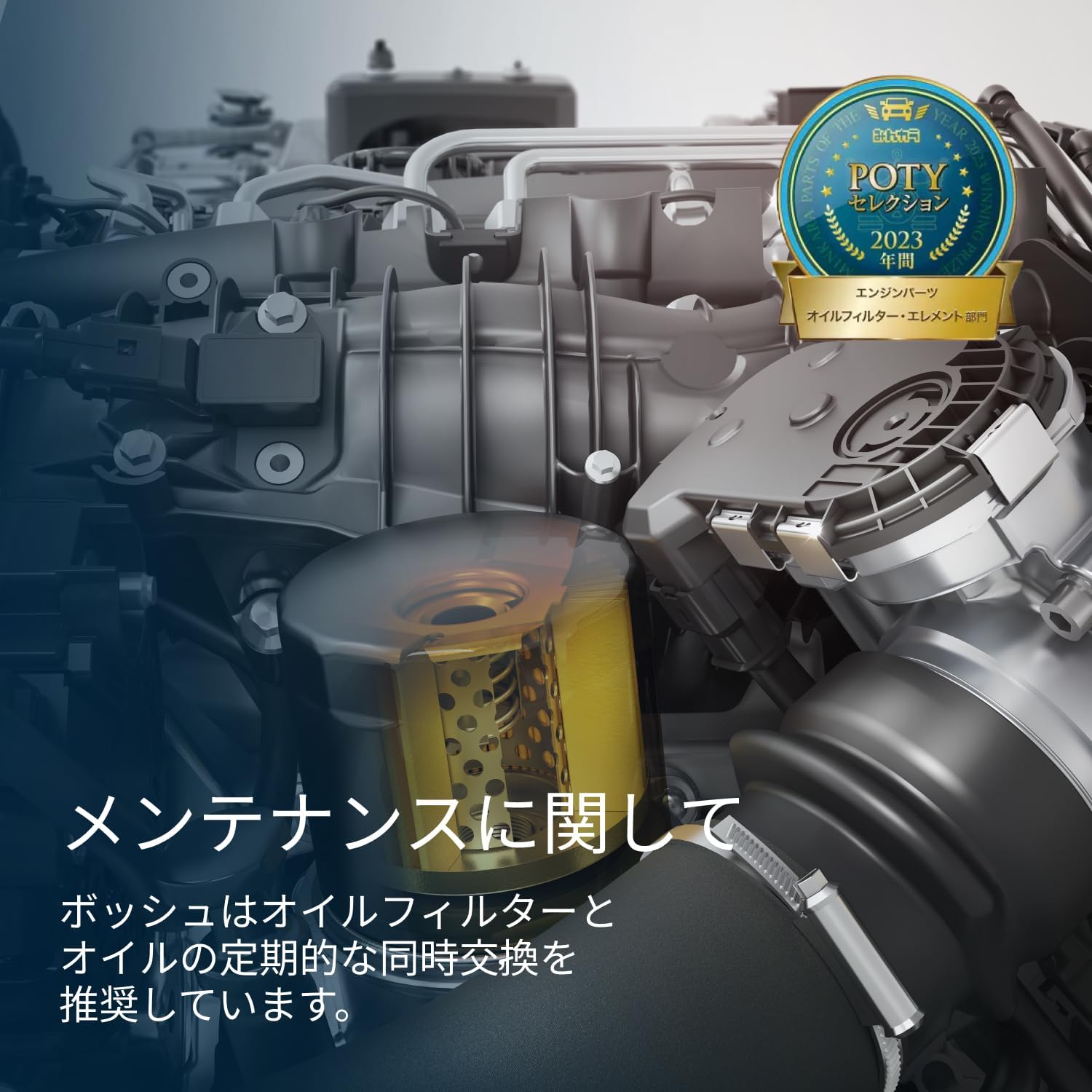 Detalle 2 de BOSCH F026407022 輸入車用オイルフィルター スマート・ルノー対応