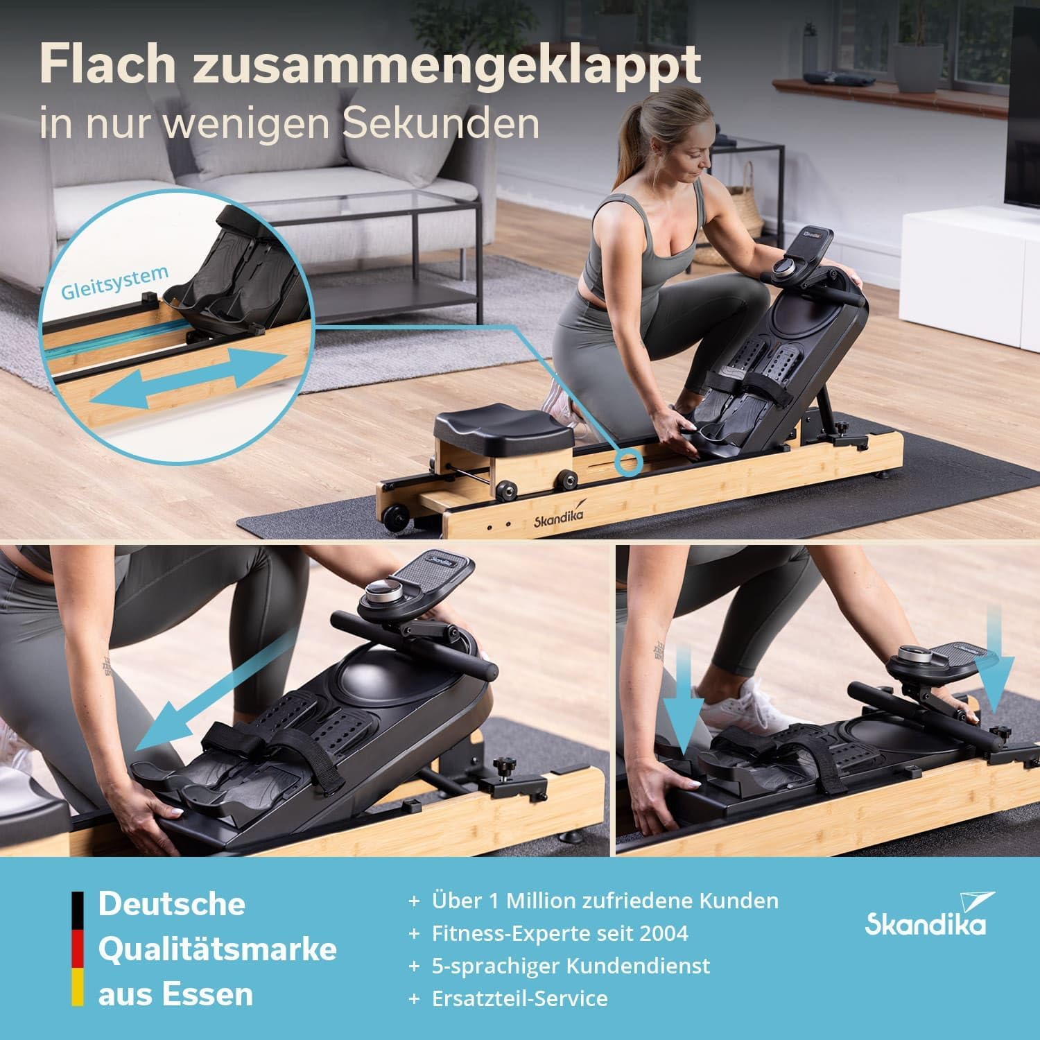 Thumbnail 5 de Skandika Rovek Rudergerät 195 cm 🚣