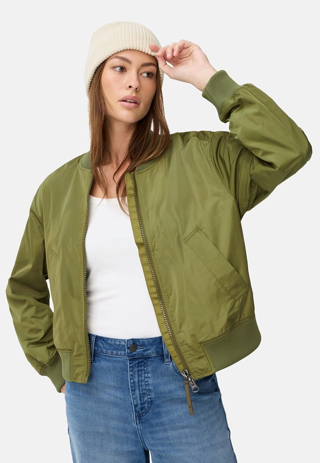 Thumbnail 1 de camel active Damen Bomberjacke mit 2-Wege-Reißverschluss – moderne Jacke für Alltag & Reisen