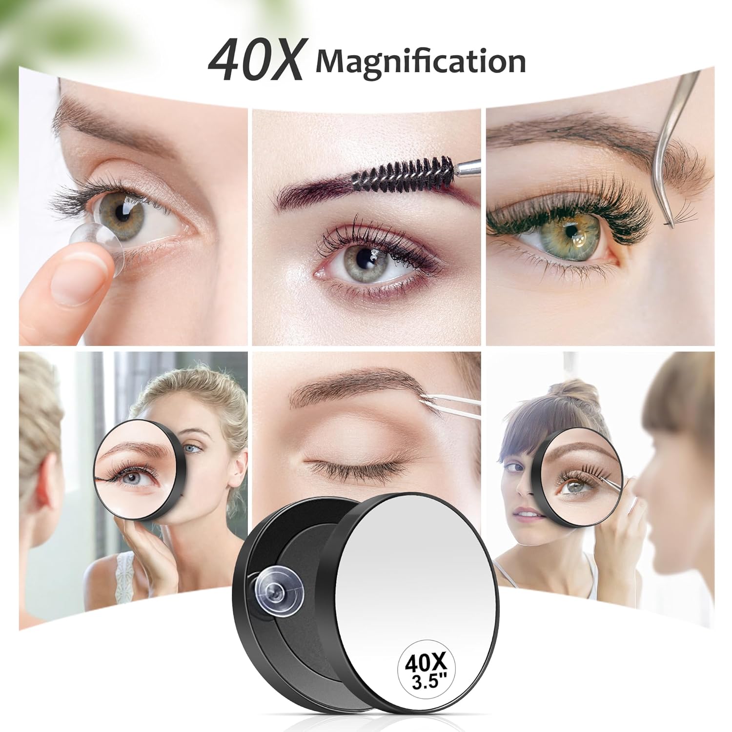 Thumbnail 2 de MIYADIVA 40X Magnifying Mirror 3.5" Compact ๐ช