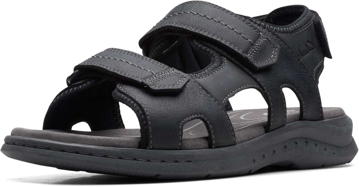 Thumbnail 4 de Clarks Walkford Walk sandale sport en cuir souple pour homme