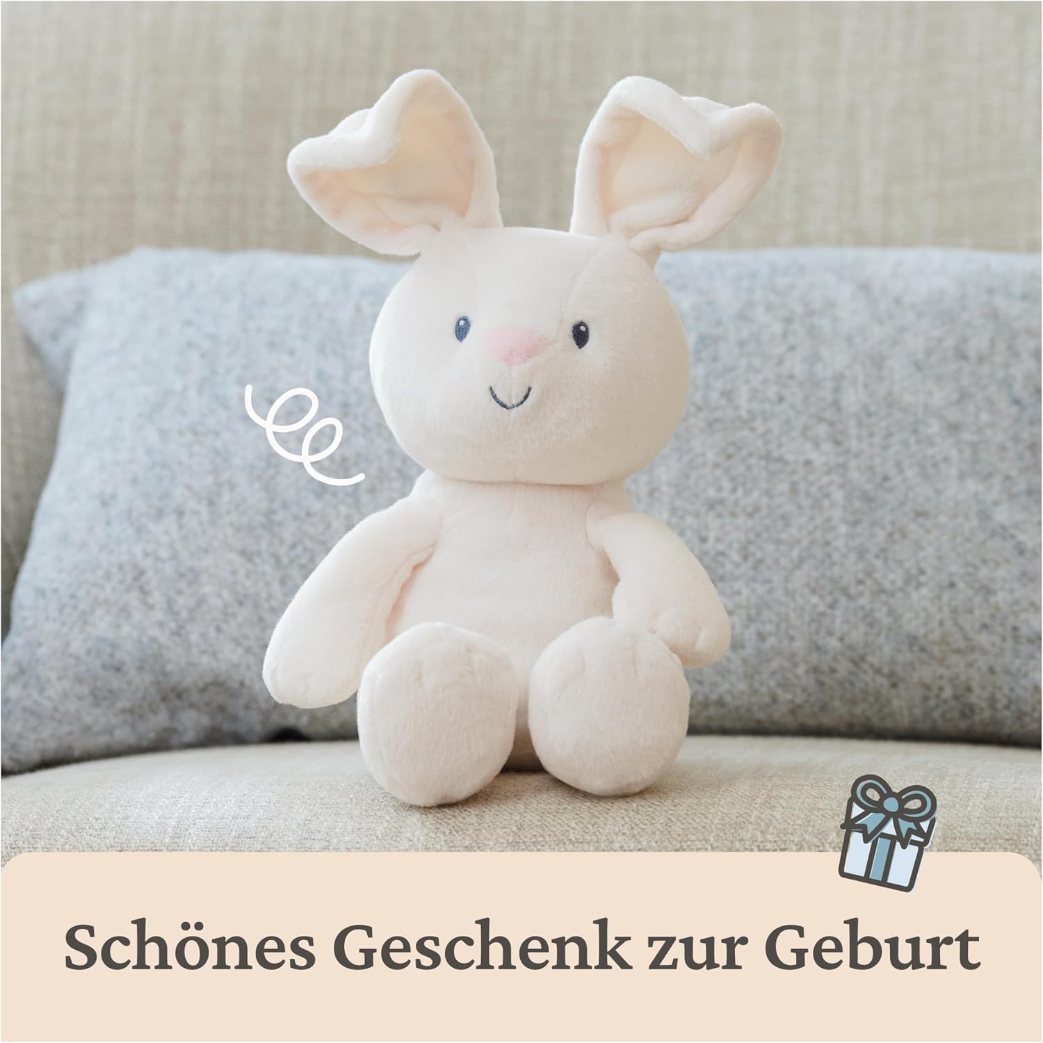 Thumbnail 6 de GUND Guck-Guck Flora – hochwertiges Plüschtier, ca. 18 cm (sitzt) mit beweglichen Ohren
