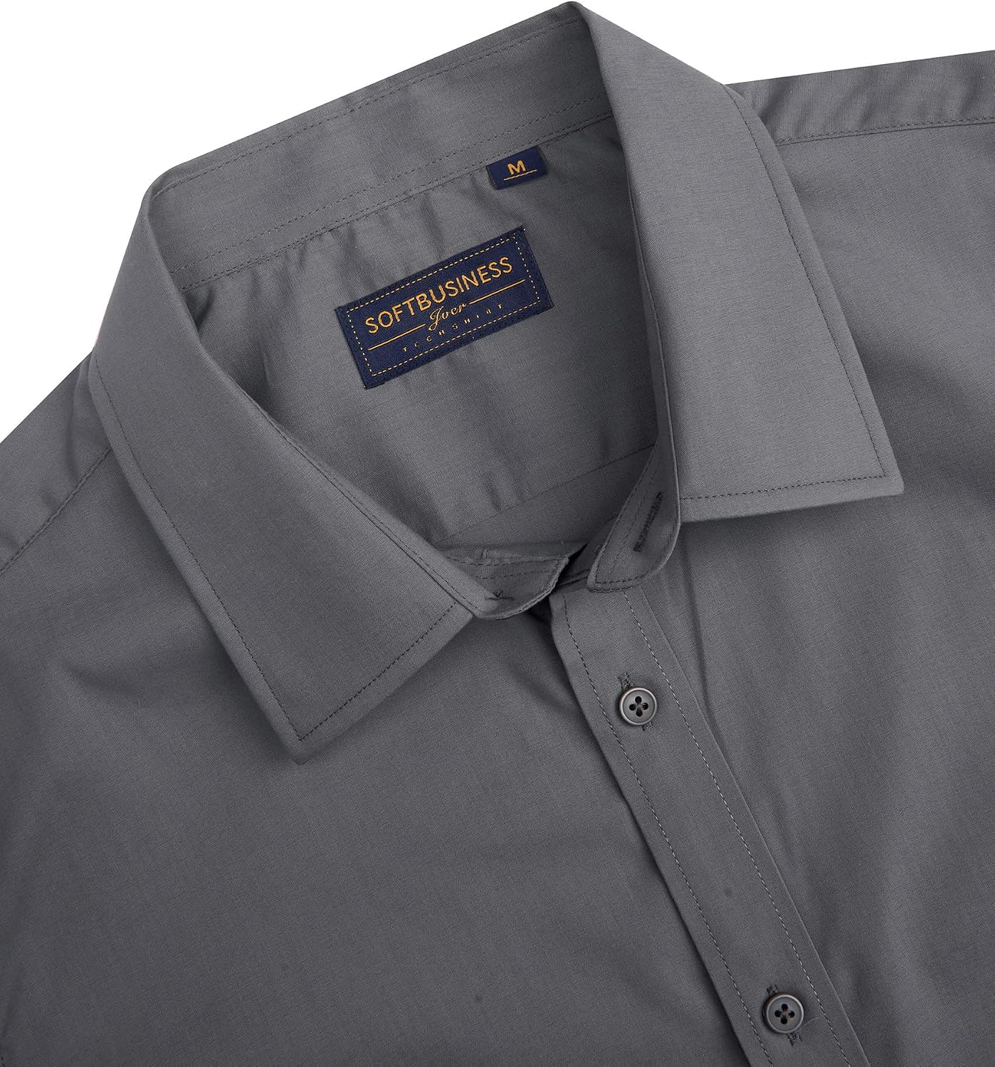 Detalle 2 de J.VER Herren Kurzarm-Hemd mit Fleckenschutz, Regular Fit, Sommer-Stretch (Baumwolle/Elasthan)