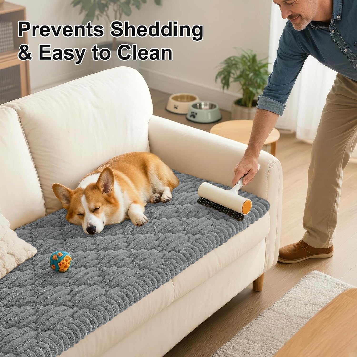Thumbnail 5 de Smiry Dog Couch Cover, 27.6" x 59