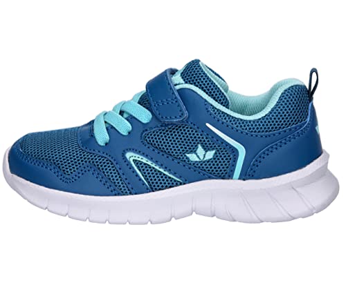 Detalle de Lico Skip VS Mädchen Sneaker, Petrol/Türkis (Größe 36) – Alltagstaugliche Velcro-Sportschuhe