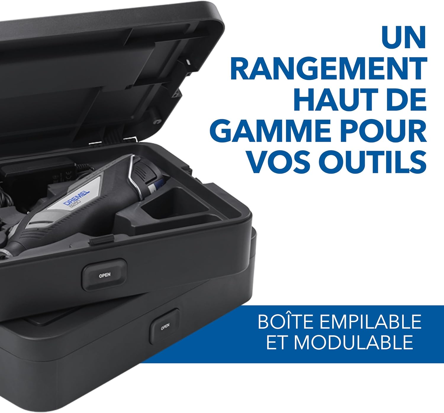 Detalle 2 de Dremel 8250 Outil rotatif sans fil 12 V — Kit multifonctions sans balais, 65 accessoires