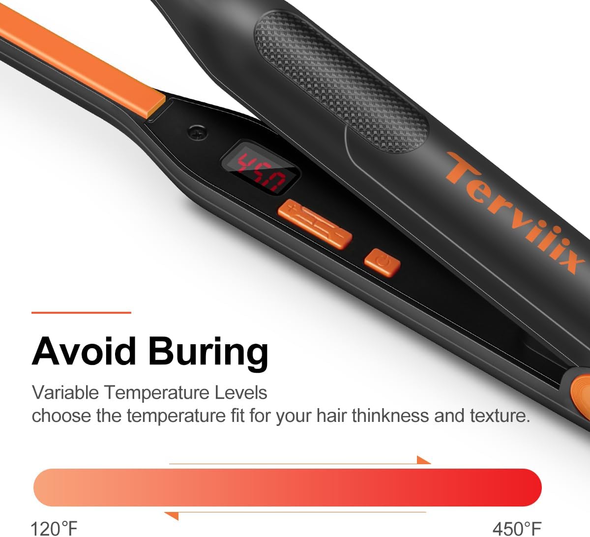 Thumbnail 1 de Terviiix Small Flat Iron for Short Hair, 3/10 Inch: Precision Pencil Straightener with Dual Voltage