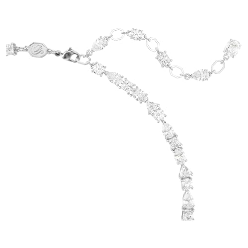 Detalle de Swarovski Collana Mesmera Bianca: lucentezza rodio e Zirconi in un mix di tagli