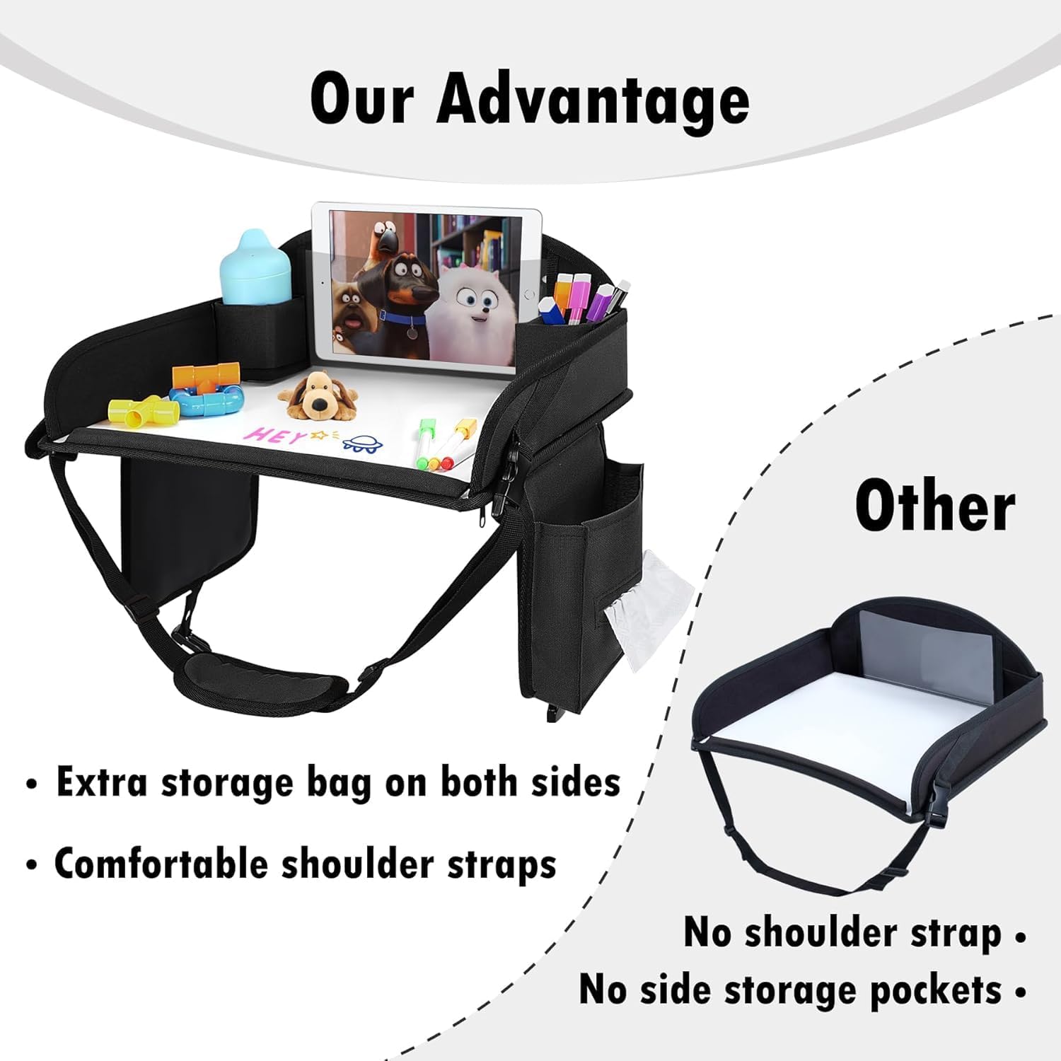 Thumbnail 5 de WENRENER Kids Travel Tray for Car Seats