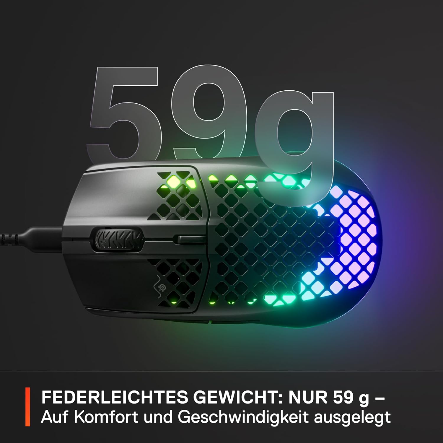 Thumbnail 3 de SteelSeries Aerox 3 Gaming-Maus 59 g Schwarz