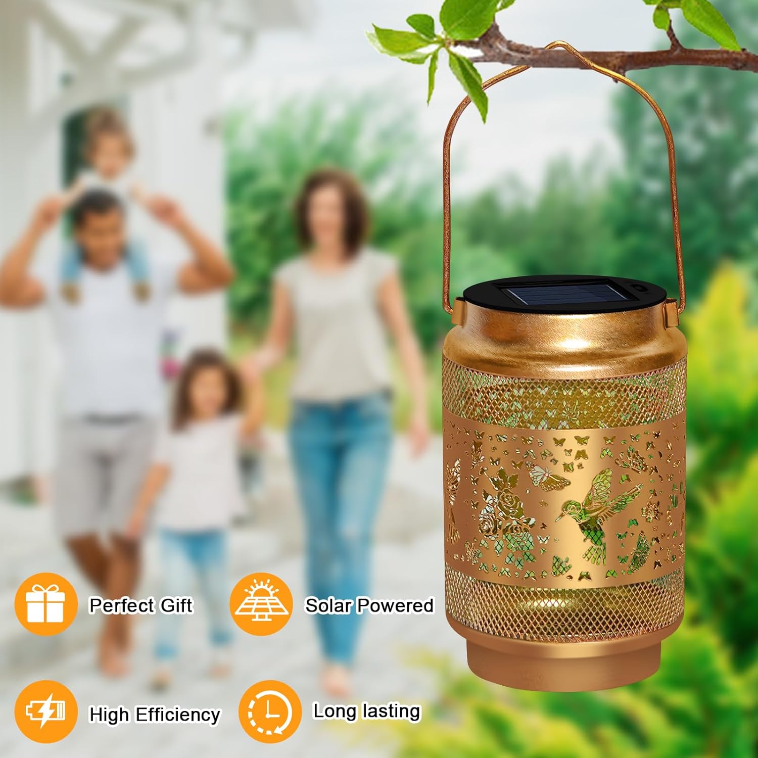 Thumbnail 6 de EDOF Graceful Hummingbird Solar Lanterns for Outdoor Gardens