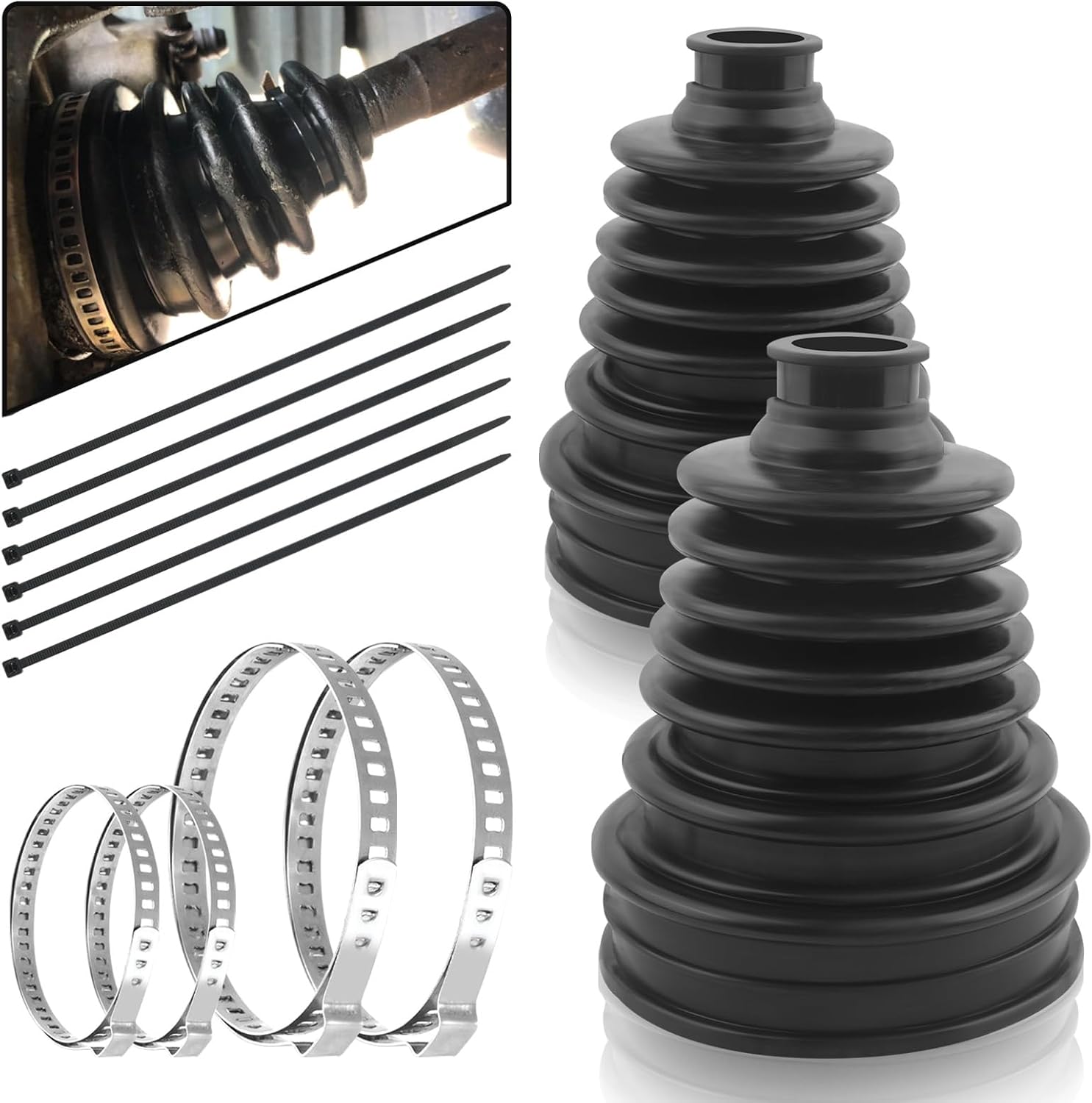 Detalle de CV Axle Boot Repair Kit, 2-Piece