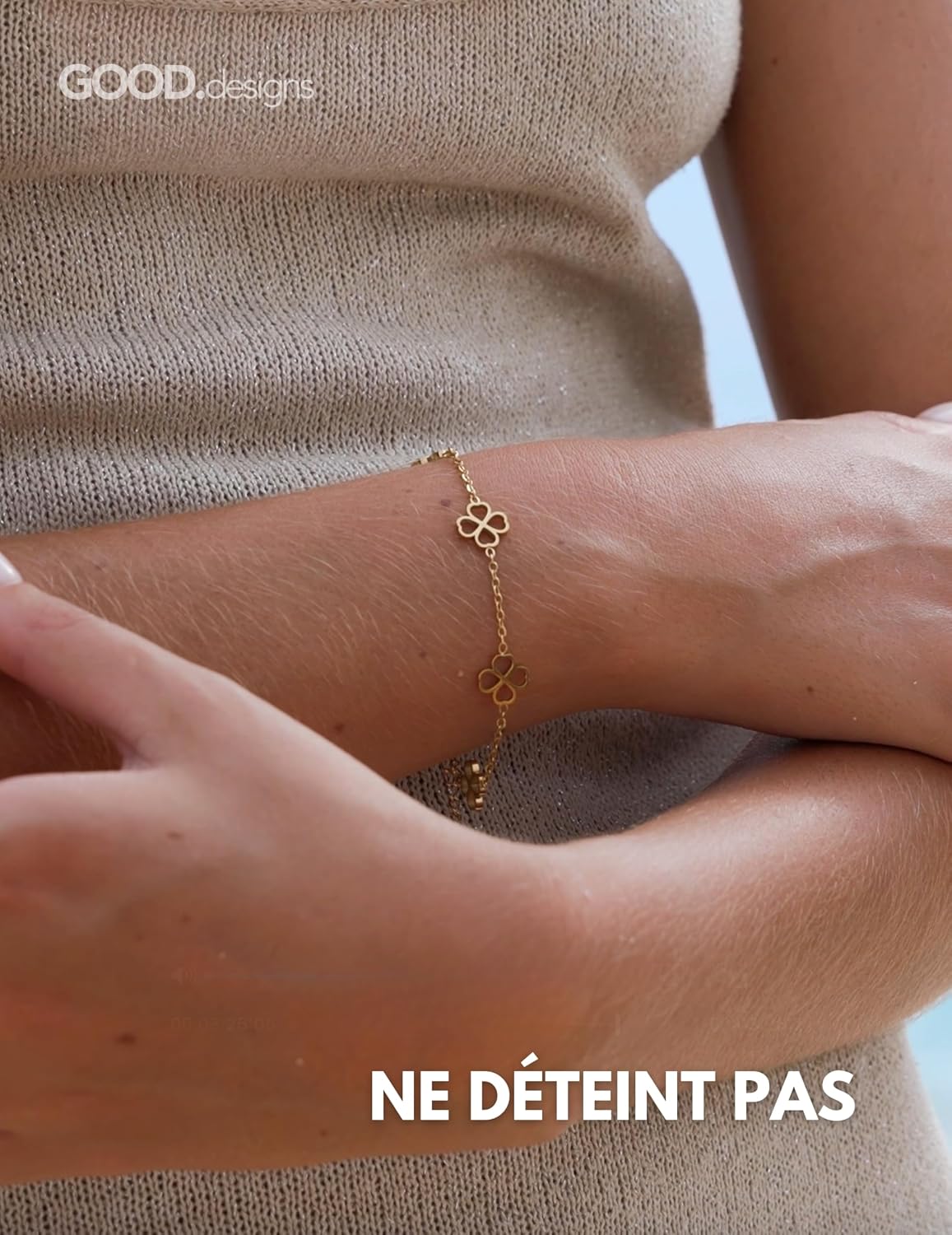 Detalle 1 de GD GOOD.designs EST. 2015 Bracelet trèfle femme