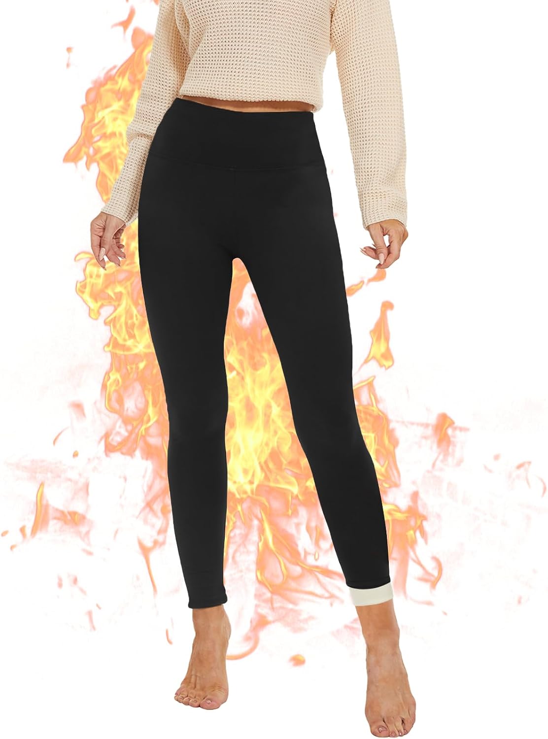 Thumbnail 5 de AMIYOYO Thermo Leggings Damen gefüttert – Thermohose ⛄
