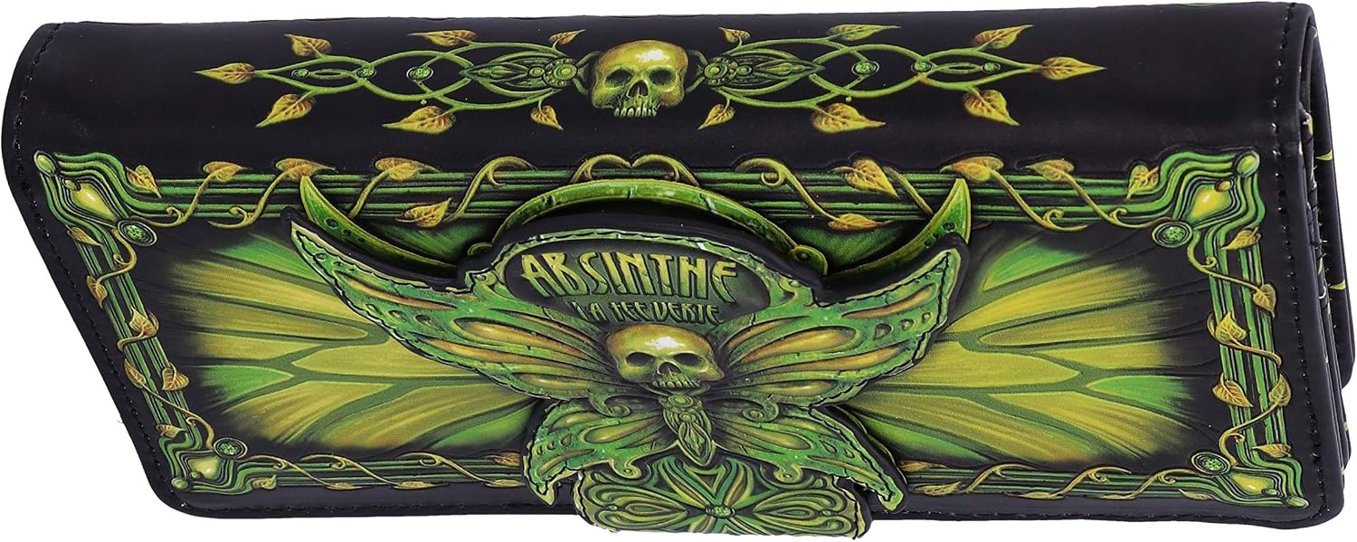 Detalle 2 de Nemesis Now Absinthe La Fee Verte Green Fairy Embossed Purse