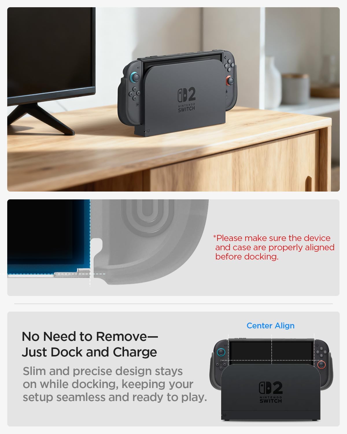 Thumbnail 4 de Spigen Cover Ultra Hybrid per Nintendo Switch 2 (2025) Frost Black