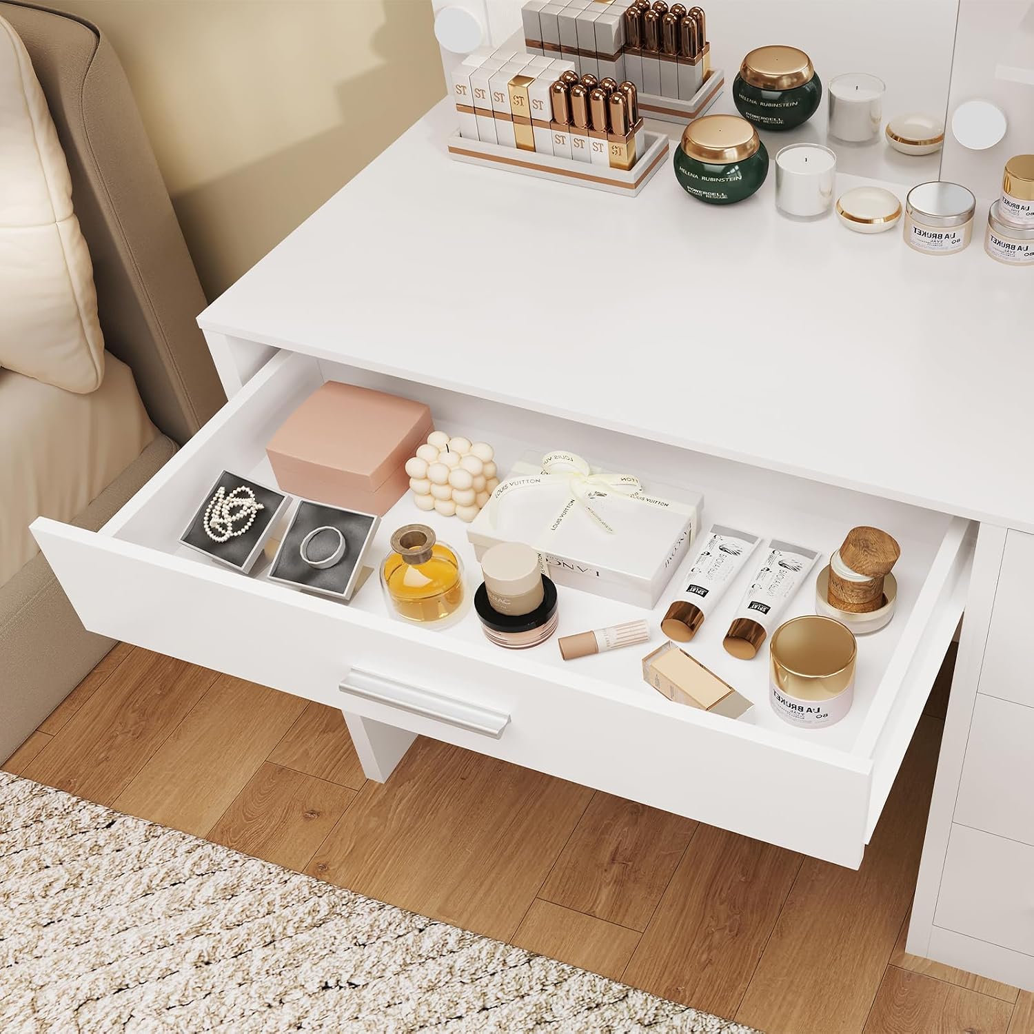 Detalle 1 de FIONESO Vanity Desk 35.4-Inch
