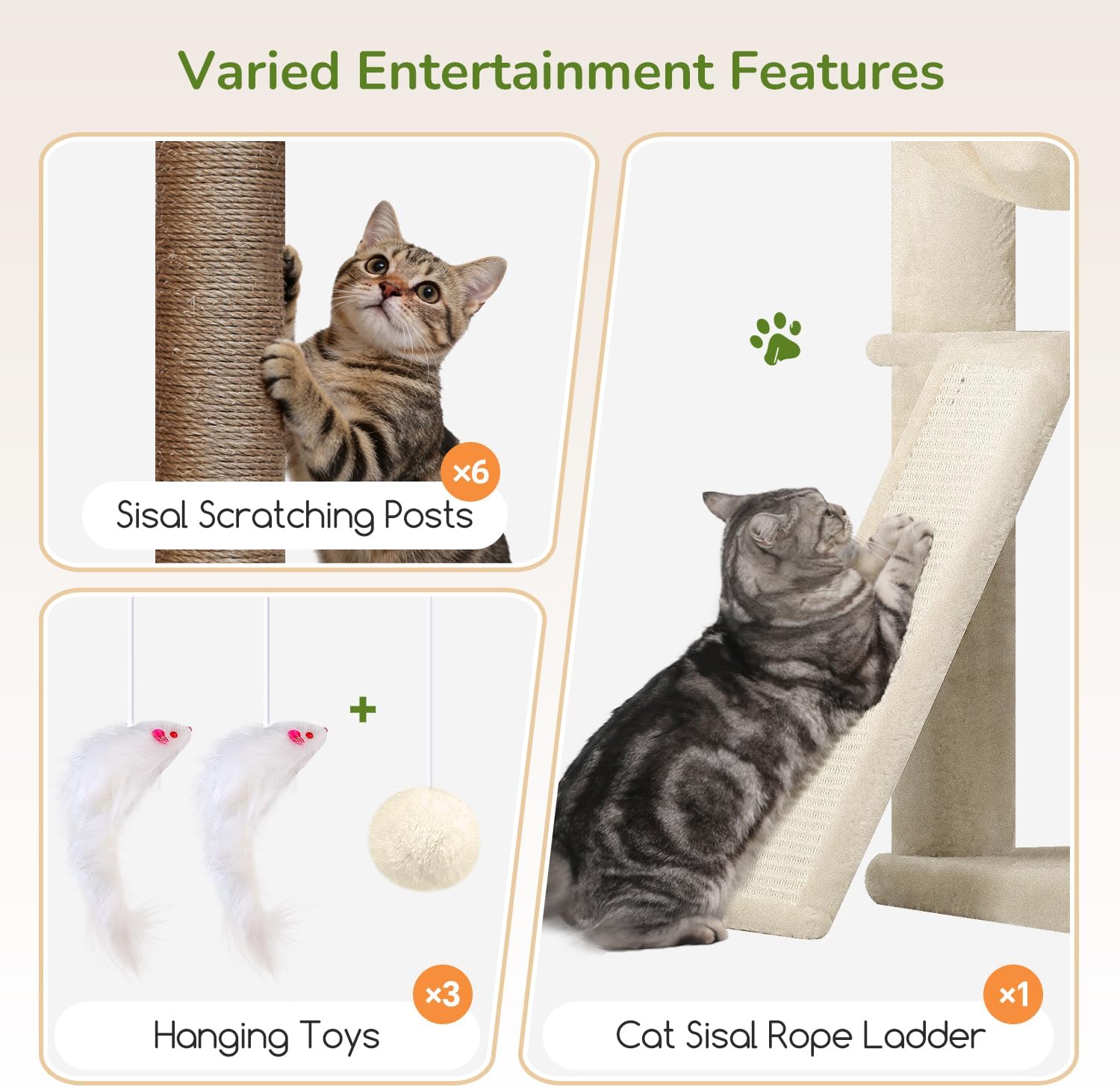 Detalle de Globlazer Cat Tree, 78 Inches