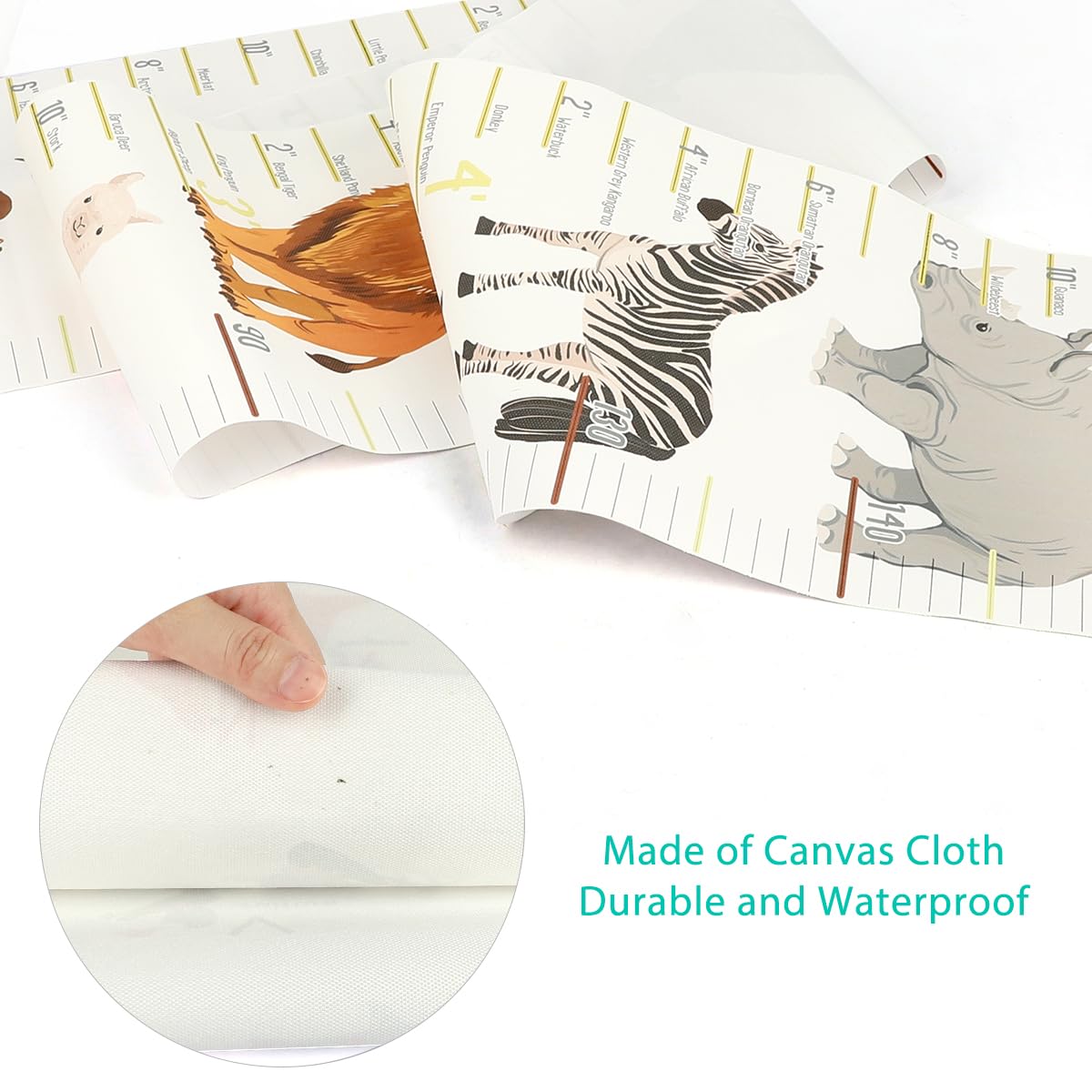 Detalle 2 de MIBOTE Kids’ Height Chart, Canvas