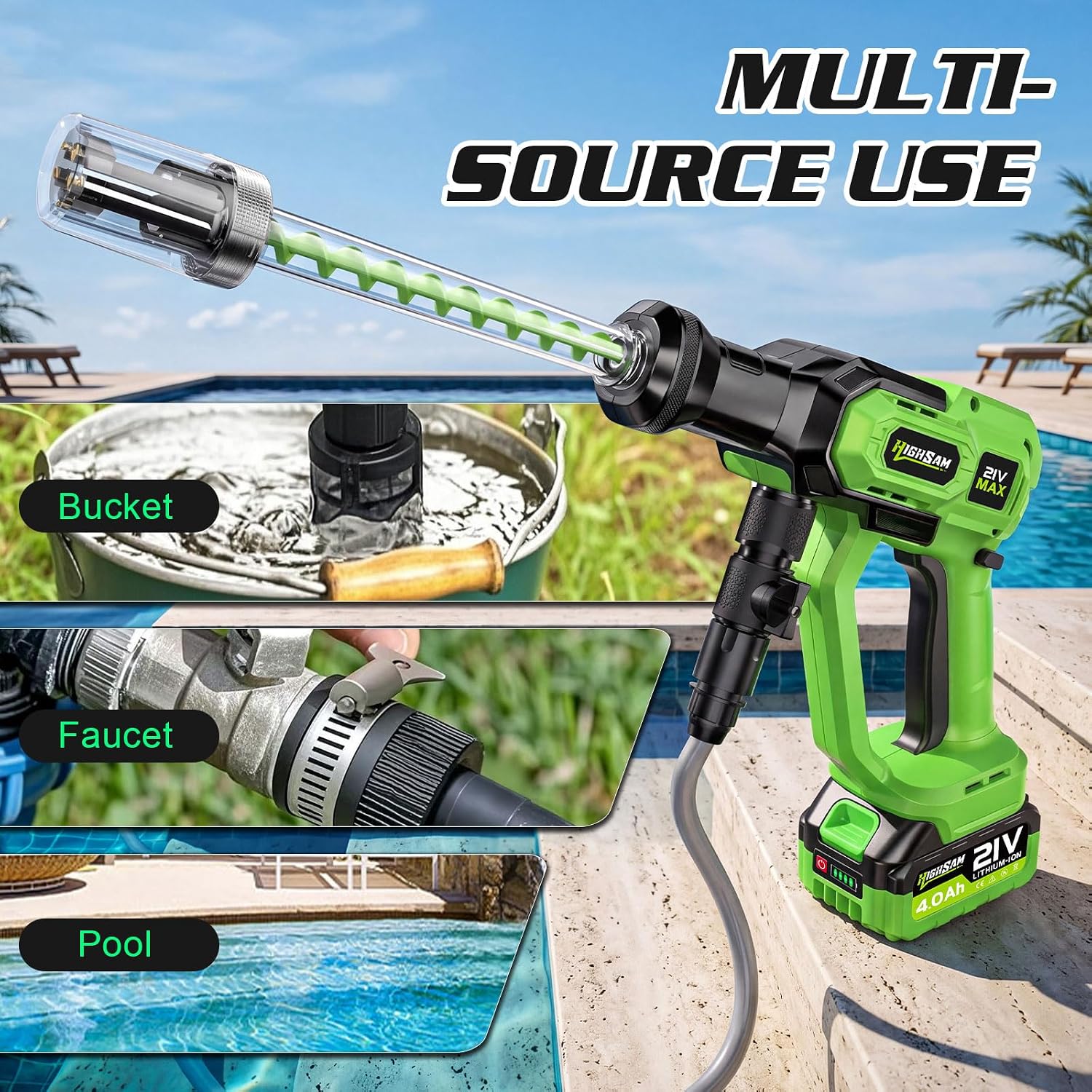 Thumbnail 6 de Cordless Power Washer with 1500W Brushless Motor