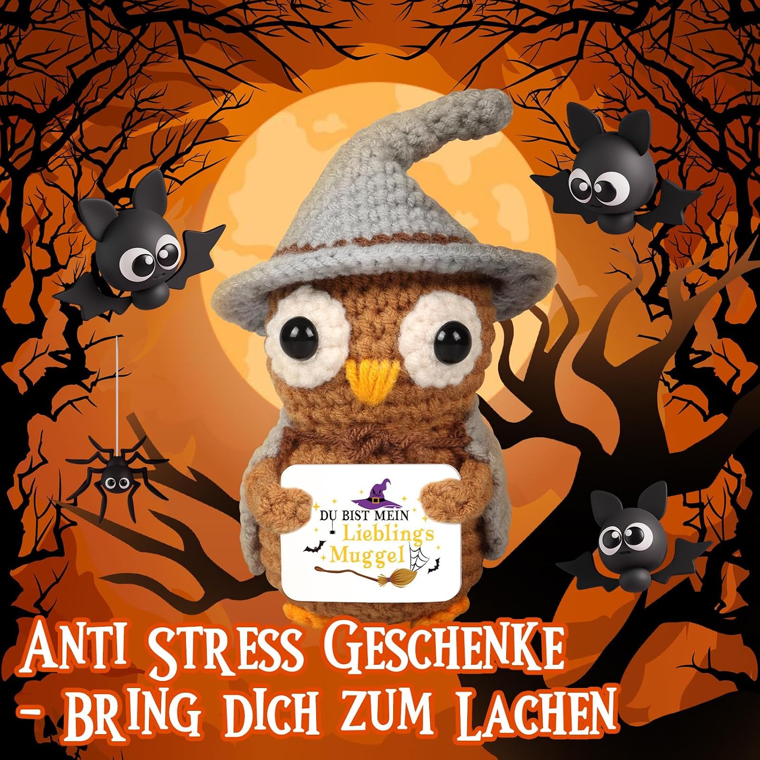 Thumbnail 4 de WenmthG Anti-Stress Eule Geschenk fĂŒr Freunde đ§·
