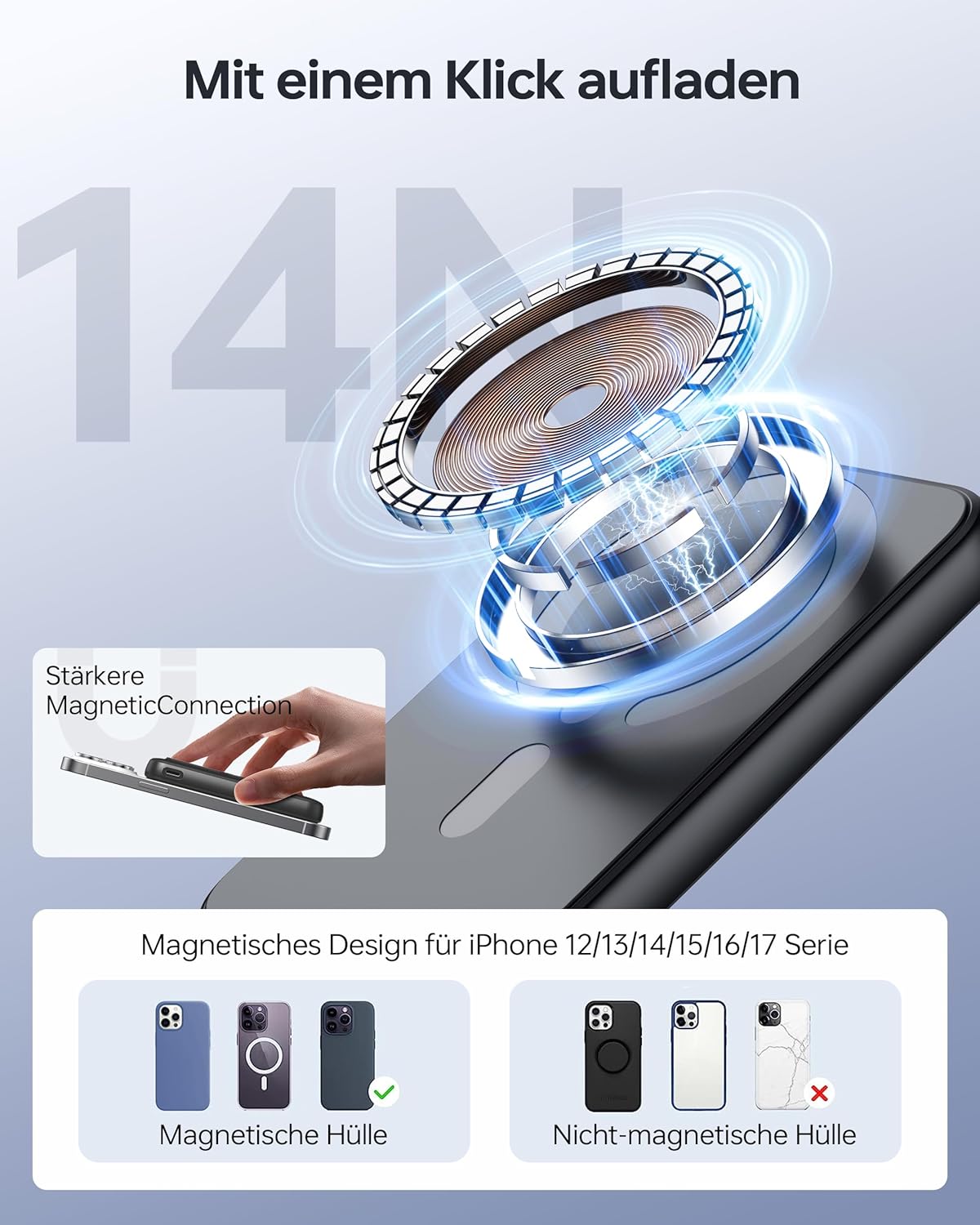 Thumbnail 1 de MagSafe Powerbank 12000 mAh – kabelloses Ladegerät
