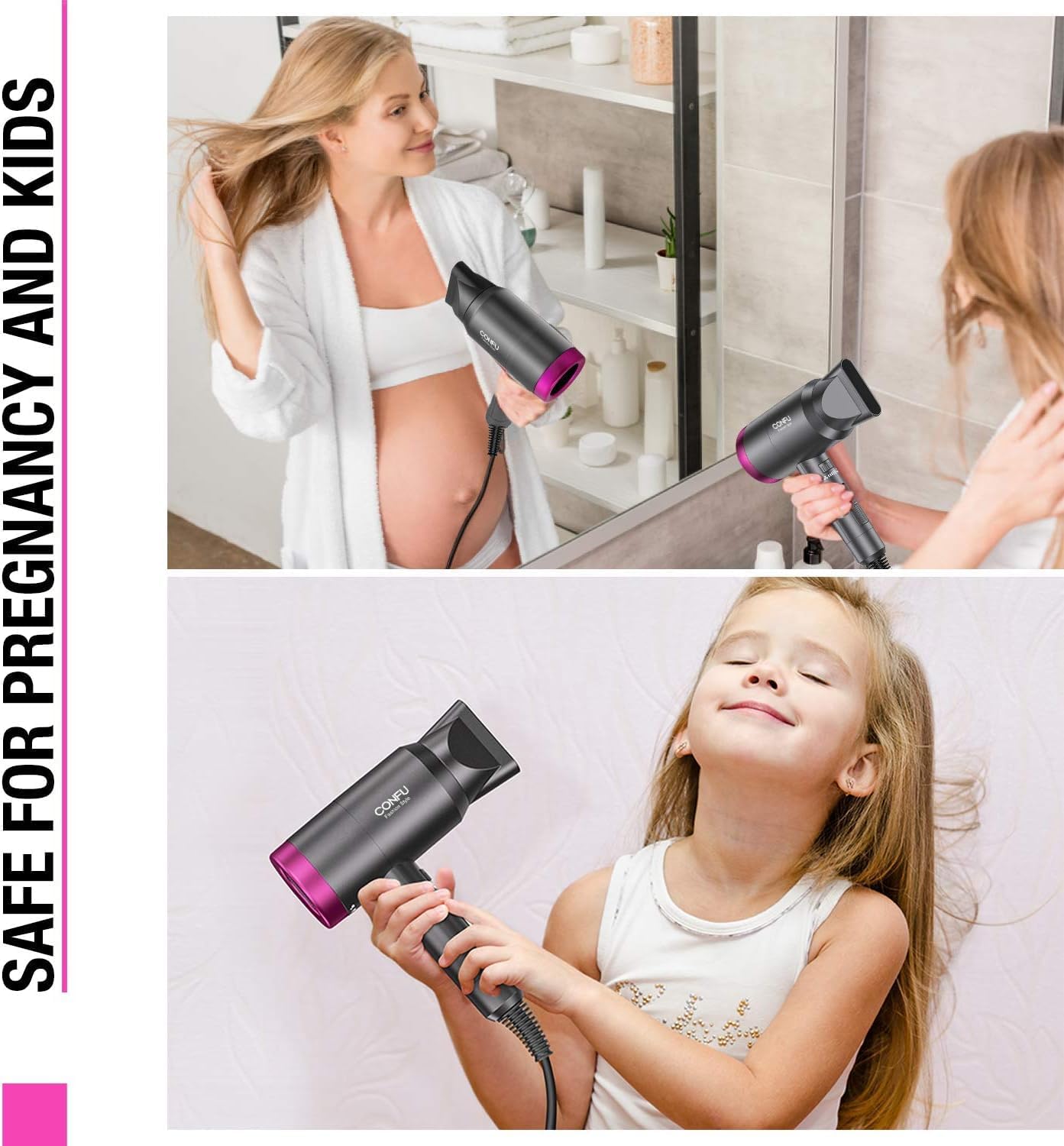 Thumbnail 6 de CONFU 1800W ionic hair dryer for men