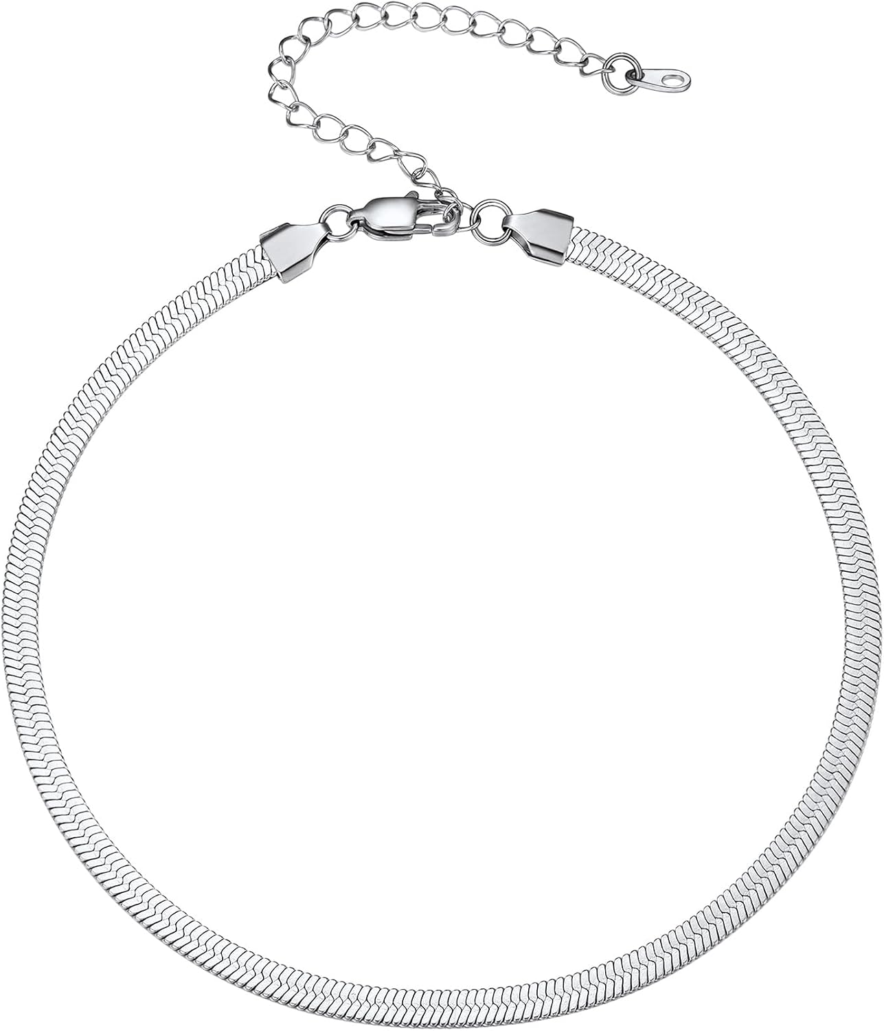 Detalle de PROSTEEL Collier ras du cou en acier inoxydable 316L plaqué or, maillons miroir 5 mm