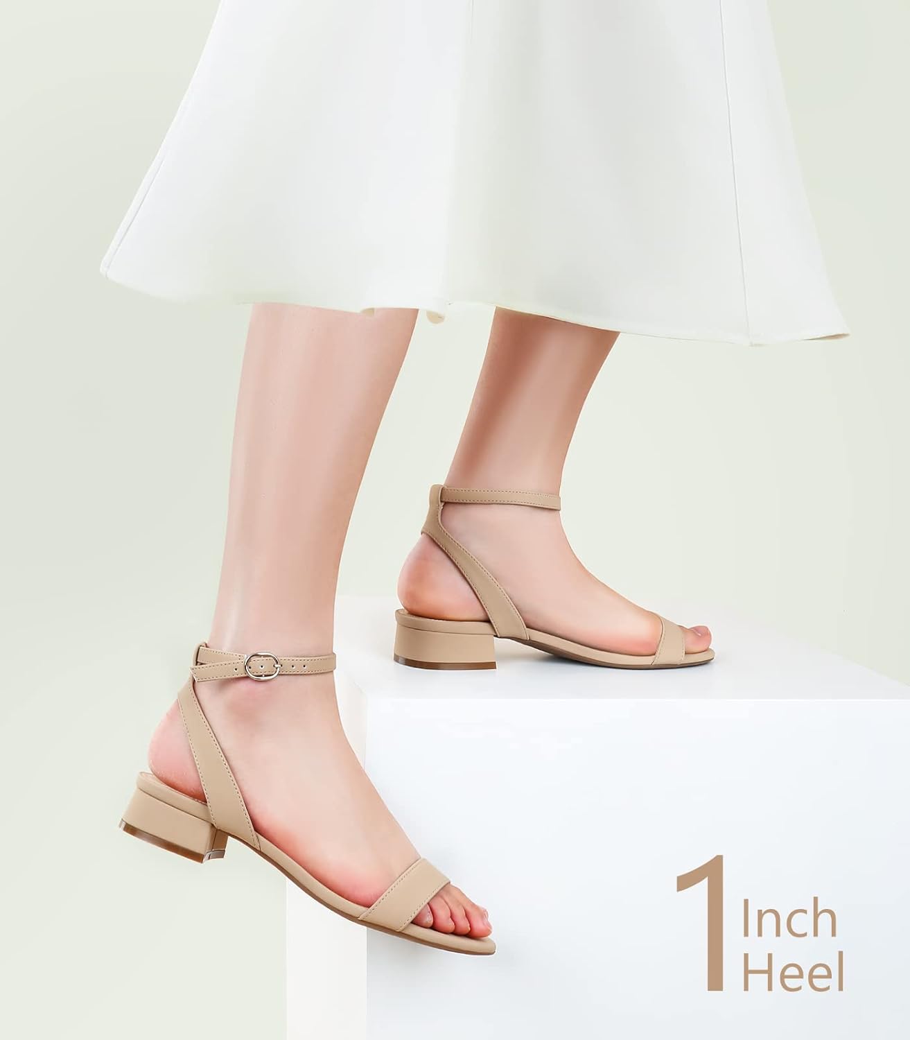 Thumbnail 4 de Ankis Black Nude White Gold Women Sandals