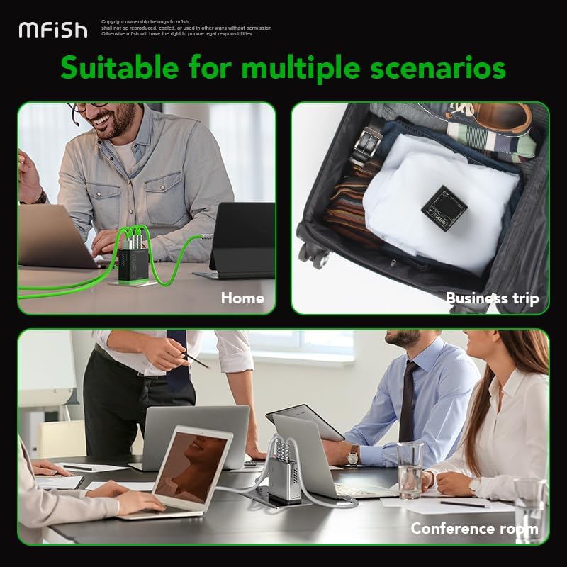 Thumbnail 6 de Mfish E-Rhino 140W 4-Port USB-C Charger 🔌