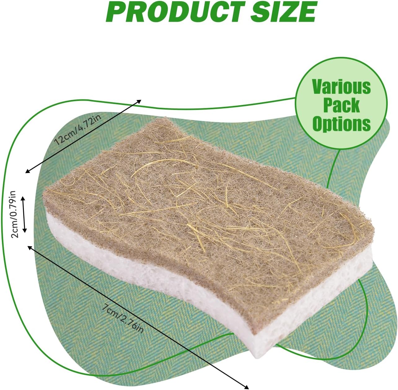Detalle 2 de YFUIF Kitchen Sponges, Cellulose