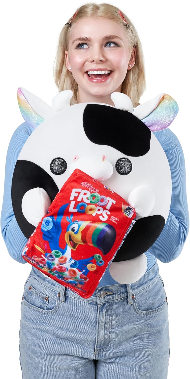 Thumbnail 2 de Snackles Series 1 Wave 2 Cow Plush 🐄 - Froot Loops Collectible