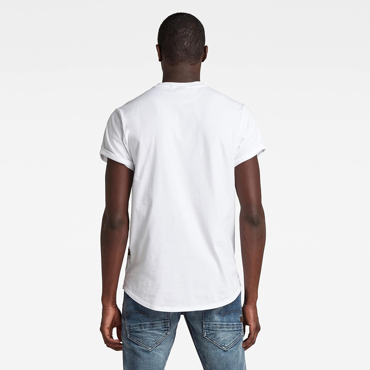 Detalle de G-STAR RAW T-Shirt – Rundhals, kurzer Arm, Umschlagsaum