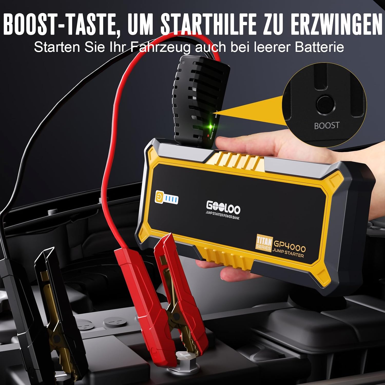 Thumbnail 6 de GOOLOO GP4000 Starthilfe 4000A Powerbank ⛽