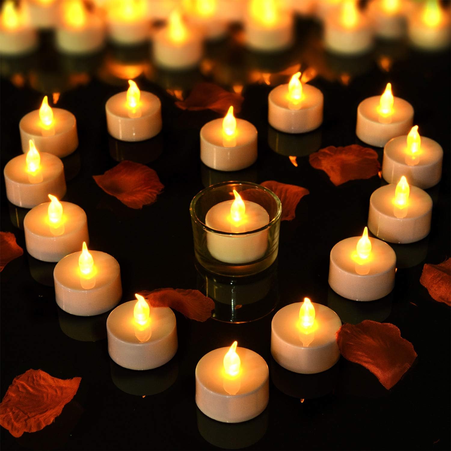 Thumbnail 1 de Aku Tonpa 50 Pack Realistic Flameless Tealight Candles 🕯
