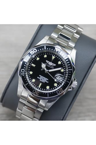Thumbnail 7 de Invicta Pro Diver 37 mm in acciaio inox con movimento al quarzo – Argento/Nero