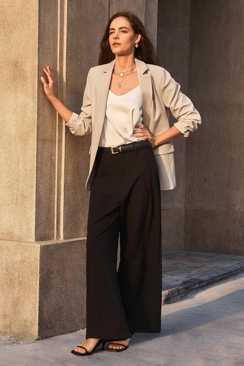Thumbnail 4 de Cicy Bell Women's Casual Open-Front Blazer — Slim Fit, Long Sleeve Business Casual Jacket