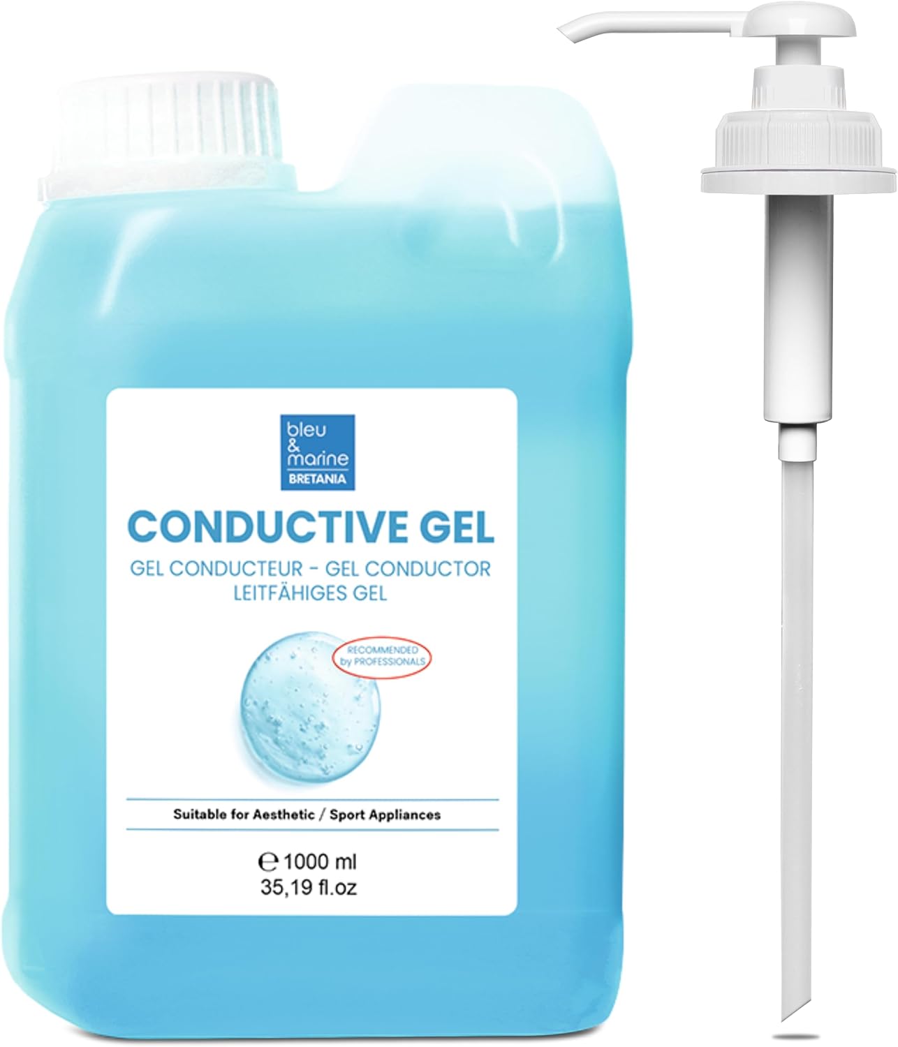 Detalle de bleu & marine Bretania Gel Conducteur 1000 ml