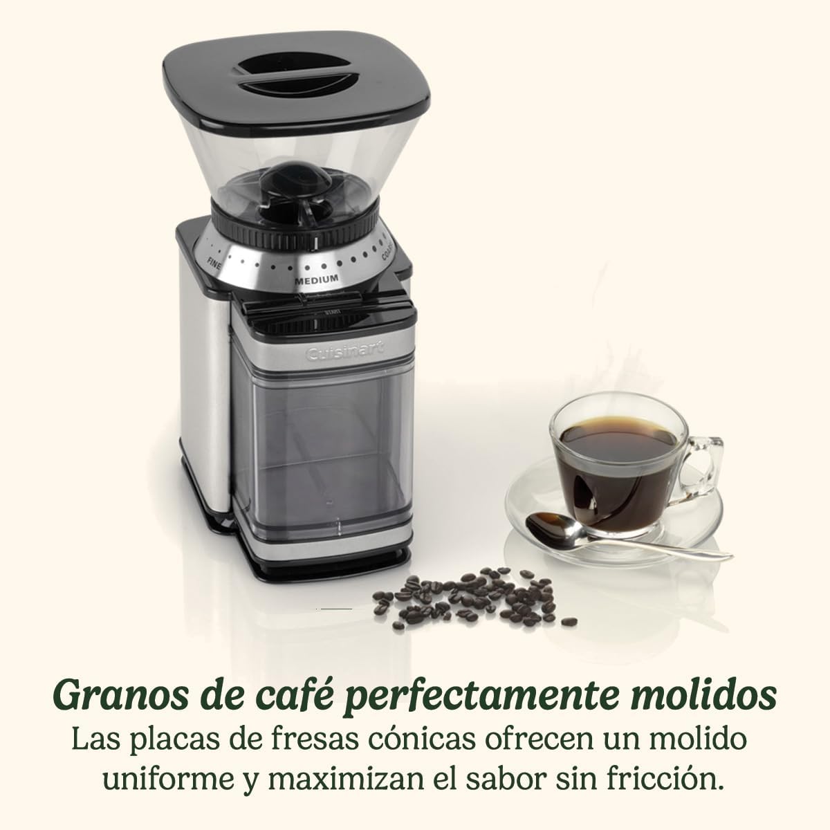 Detalle 2 de Cuisinart Molinillo de Café ☕️ 8 Niveles de Molido