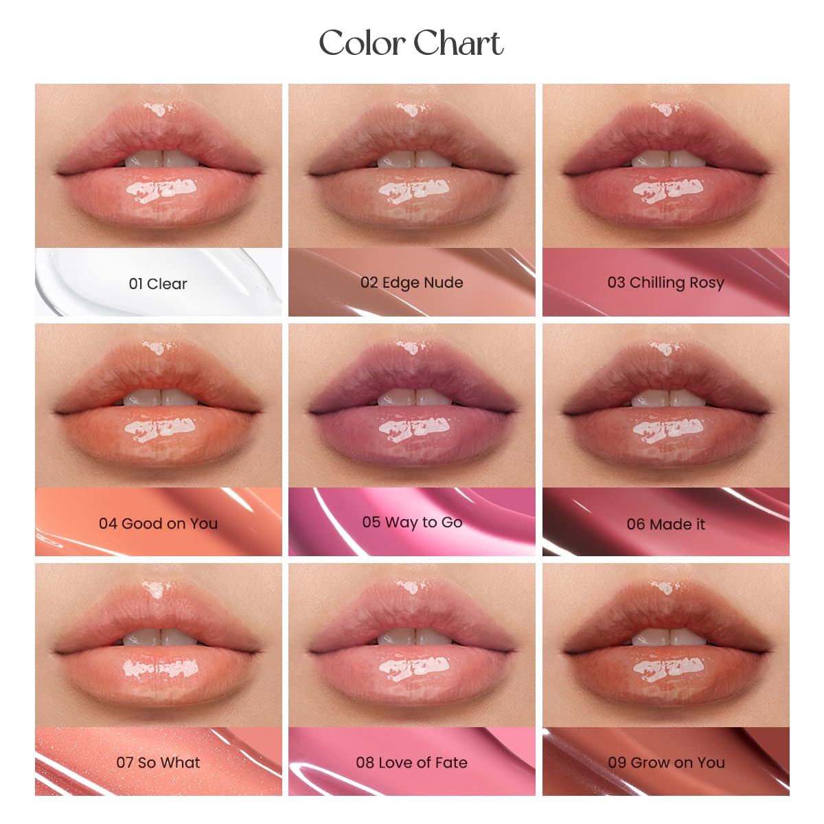 Detalle de Peripera Ink Glasting Lip Gloss 009 Grow on You (Non-Sticky, Gloss Shine, 4XL Wand)