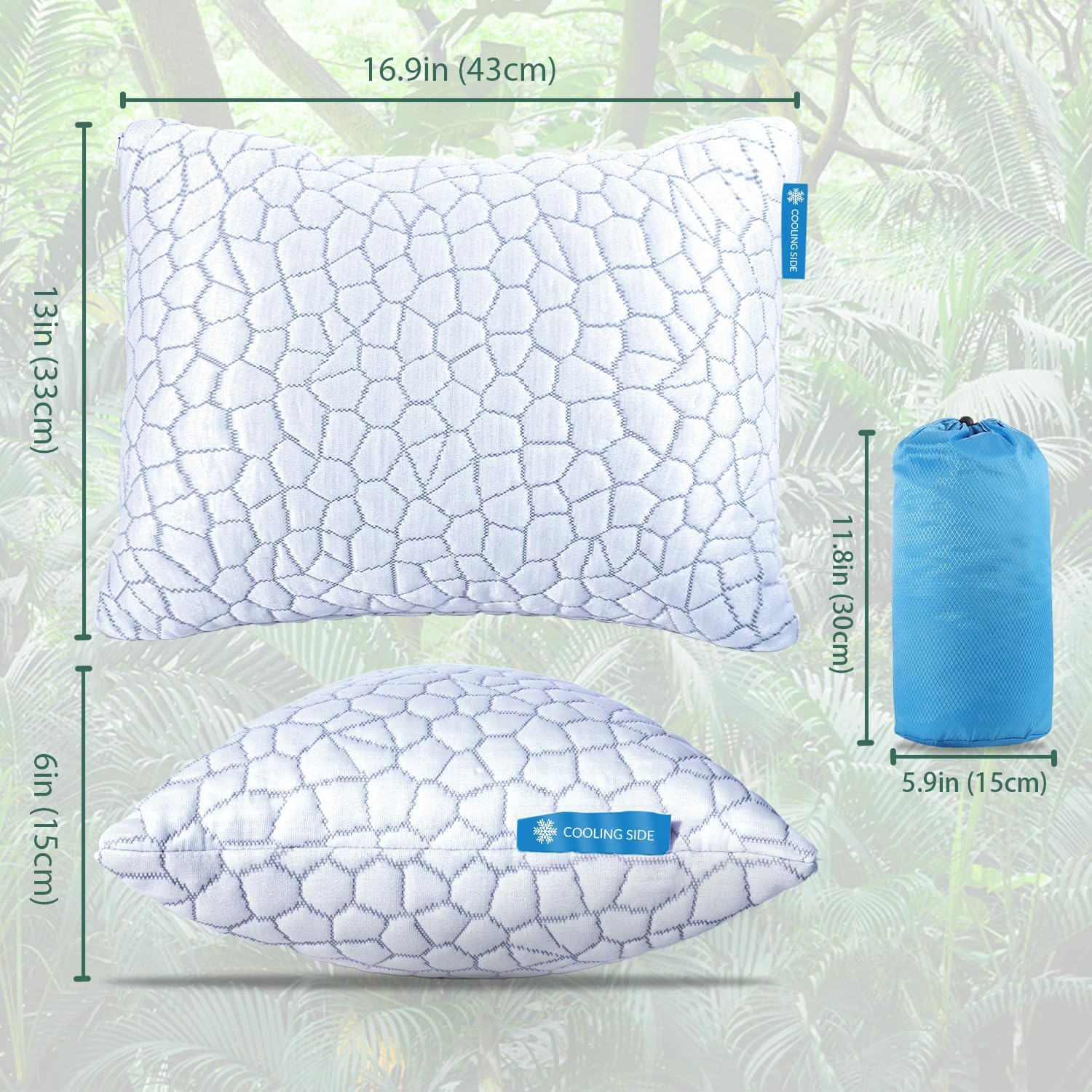 Detalle de QUTOOL Travel Pillow 16.9x13x6 in 💤