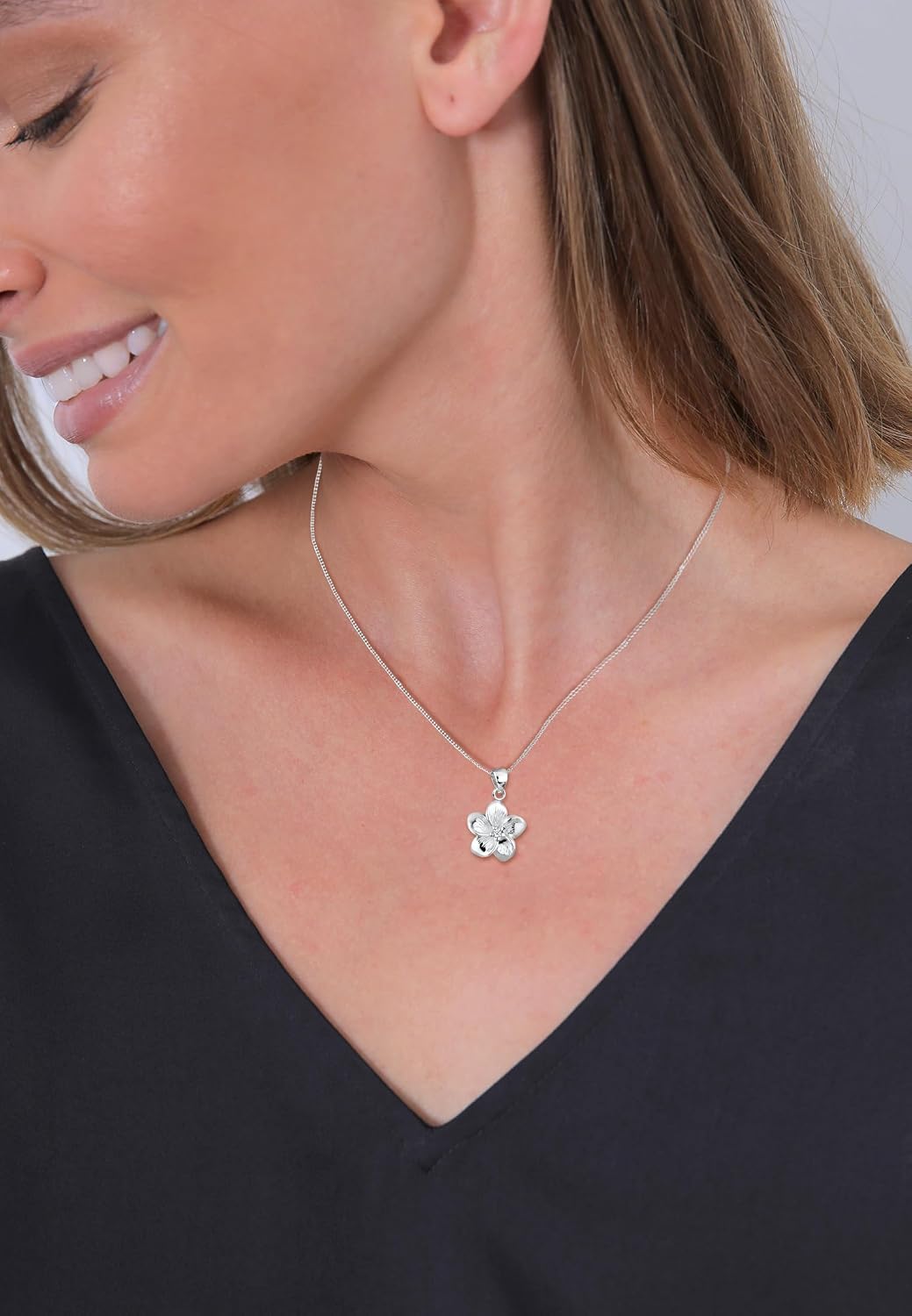 Detalle 2 de Elli Damen Kette 925 Silber mit 0,03 ct