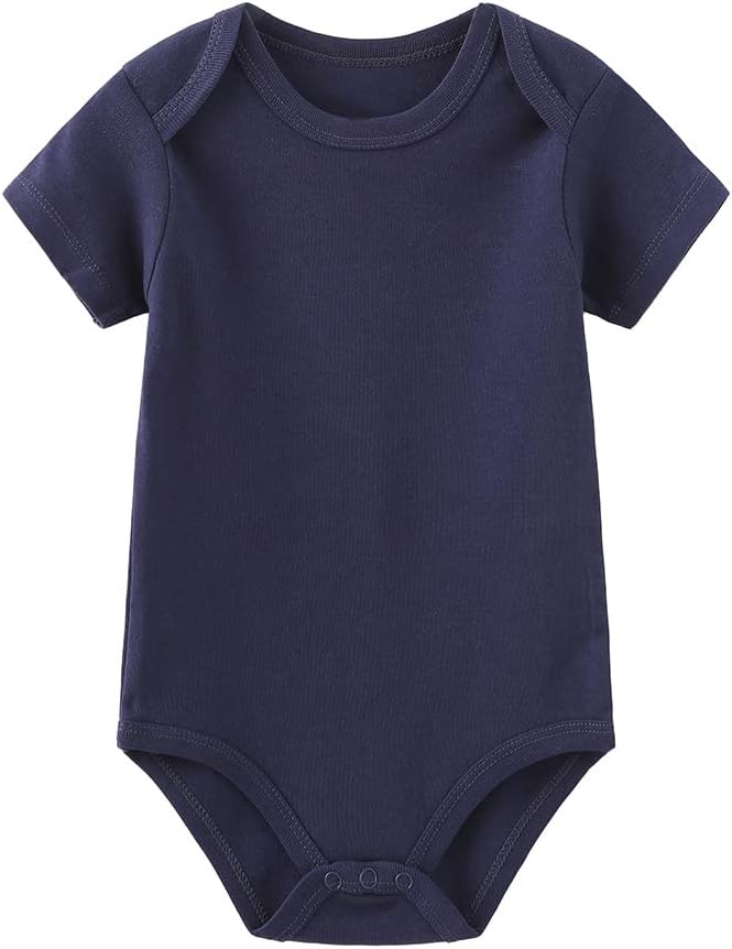 Thumbnail 2 de Chamie Baby Bodysuit Cotton Short Sleeve Vests – 5-Pack Unisex 0-12 Months